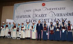 Erzurum'da 54 hafız İcazet Belgesi aldı