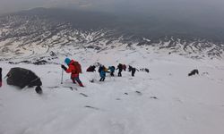 Çevre gönüllüleri Ağrı Dağı’nın zirvesinden doğa için seslendi