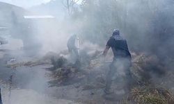 Hakkari’de Samanlık Yangını: 200 Balyadan Geride Kül Kaldı
