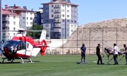 Darende’de kalp krizi geçiren hasta için hava ambulansı havalandı