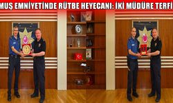Muş emniyetinde terfi sevinci!