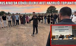 Muş AFAD’da gönüllülük ve afetlere hazırlık toplantısı