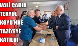 Vali Çakır’dan Tekyol Köyü’ne taziye ziyareti