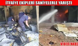 Muş'ta 6 katlı inşaatta yükselen alevler paniğe neden oldu!