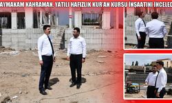 Malazgirt’te Yatılı Hafızlık Kur’an Kursu inşaatında inceleme