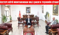 Yücetepe Köyü Muhtarı Akçan’dan Vali Çakır’a ziyaret