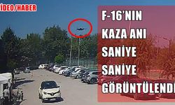 Yalova’da F-16’nın kaza anı kamerada
