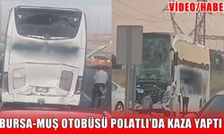 Bursa-Muş seferini yapan yolcu otobüsü Polatlı’da kaza yaptı