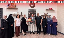 Hasköy Kadın Kooperatifinden Kaymakam Güney’e teşekkür plaketi