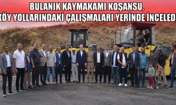 Bulanık’ta 18 kilometrelik BSK asfalt çalışması sahada incelendi