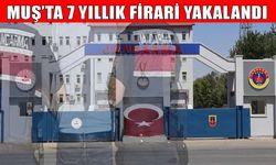 Muş’ta hırsızlık suçlarından 7 yıl 4 ay cezası bulunun firari yakalandı