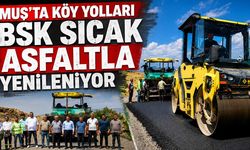 Muş’ta köy yollarında sıcak asfalt seferberliği
