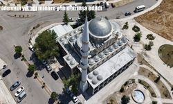 Yıldırımın yıktığı minare yeniden inşa edildi
