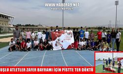 Muşlu atletler Zafer Bayramı için pistte ter döktü
