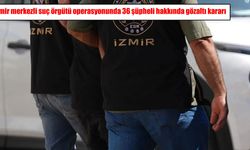 İzmir merkezli suç örgütü operasyonu: 36 şüpheli hakkında gözaltı kararı