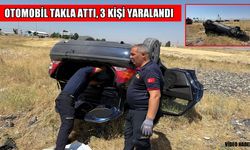 Muş-Bingöl yolunda otomobil takla attı: 3 yaralı