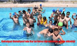 Battalgazi Belediyesi'nde Kur'an kursu öğrenilerine yüzme etkinliği