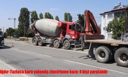 Iğdır-Tuzluca kara yolunda zincirleme kaza: 4 kişi yaralandı