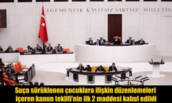 TBMM'de Çocuk Suçlarına İlişkin Düzenlemede İlk 2 Madde Kabul Edildi