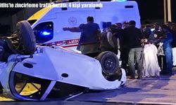 Bitlis'te zincirleme trafik kazası: 4 yaralı