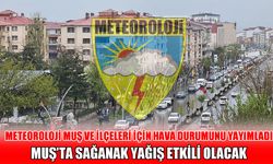 Meteoroloji’den Muş için sağanak yağış uyarısı
