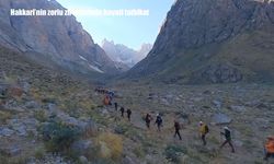 Hakkari'nin zorlu zirvelerinde hayati tatbikat