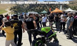 Erzincan’da ‘Ergan Motofest’ akrobasi şovuyla başladı