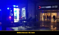 Minibüs tarlaya uçtu: 1 ölü, 2 yaralı