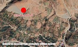 Üzümlü'de heyelan riski nedeniyle tahliye uyarısı