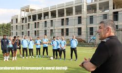Emniyet Müdürü Karaburun’dan Erzurumspor’a moral ziyareti