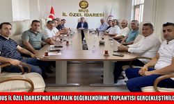 Muş İl Özel İdaresi Şeyhmus Yentür başkanlığında toplandı