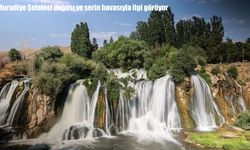 Muradiye Şelalesi yaz sıcaklarından bunalanların akınına uğruyor