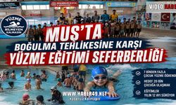 Muş'ta çocuklar serinlemek için artık o tehlikeli sulara değil, güvenli havuzlara koşuyor!