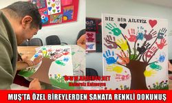 Muş’ta özel bireyler resim kursuyla yeteneklerini geliştiriyor
