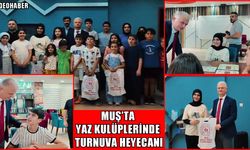 Muş’ta yaz kulüplerinde turnuva heyecanı: Gençler mangala ve reversi için yarıştı