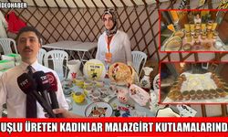 Muşlu kadınların el emeği ürünleri Malazgirt’te görücüye çıktı