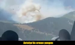 Antalya'da çıkan orman yangınına müdahale ediliyor