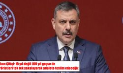 Bakan Çiftçi: 10 yıl değil, 100 yıl geçse de tek tek yakalayacağız