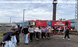 Kars’ta Gezici Kütüphane Demirkent Köyü’ndeki öğrencilere unutulmaz bir gün yaşattı
