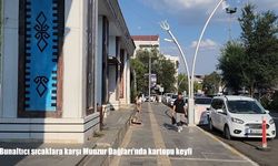 Bunaltıcı sıcaklara karşı Munzur Dağları'nda kartopu keyfi