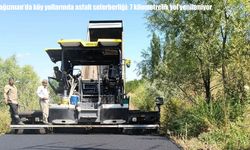 Kağızman’da köy yollarında asfalt seferberliği: 7 kilometrelik yol yenileniyor