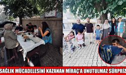 Muş’ta 4 yıllık sağlık mücadelesini kazanan Miraç’a anlamlı ziyaret