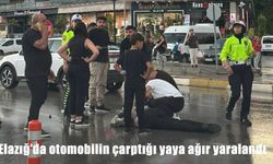 Elazığ’da otomobilin çarptığı yaya ağır yaralandı