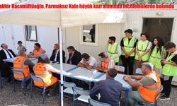 Rektör Hacımüftüoğlu, Parmaksız Kale höyük kazı alanında incelemelerde bulundu