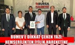 BUMEV’e övgü: Hemşehrilikten iyilik hareketine