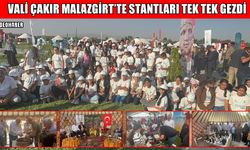 Muş Valisi Çakır’dan Malazgirt’te etkinlik alanında inceleme