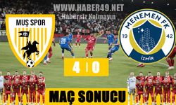 Muşspor ilk üç puanını 4 golle aldı