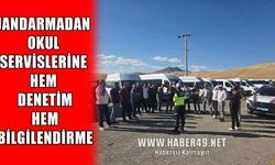 Muş’ta okul servislerine jandarma denetimi