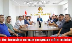 Muş İl Özel İdaresi haftalık genel toplantısını yaptı
