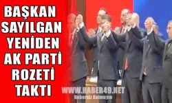 Sungu Belediye Başkanı Burhan Sayılgan yeniden AK Parti’de